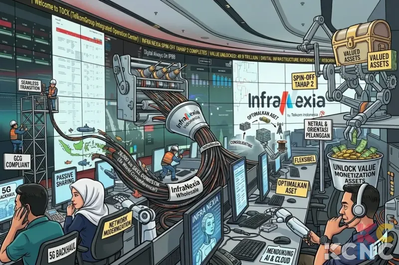 Telkom Lanjutkan Spin-Off InfraCo Tahap 2 Senilai Rp49,9 Triliun