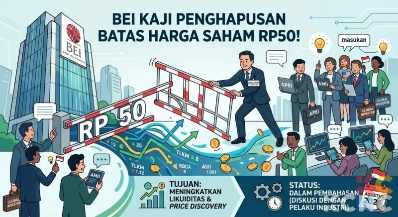 BEI Buka Opsi Hapus Batas Minimum Harga Saham Rp50