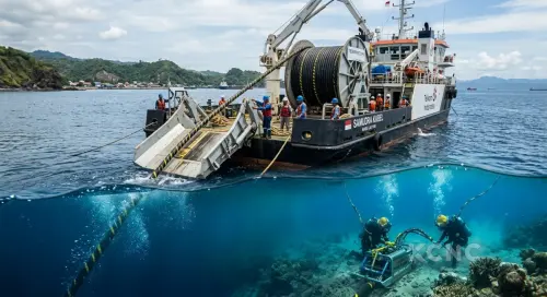 Sinergi Bangun Sistem Komunikasi Kabel Laut 6.870 Kilometer