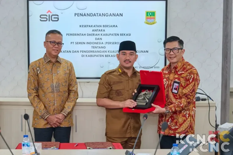 SIG dan Pemkab Bekasi Teken Kesepakatan Bersama Guna Tingkatkan Kualitas Pembangunan