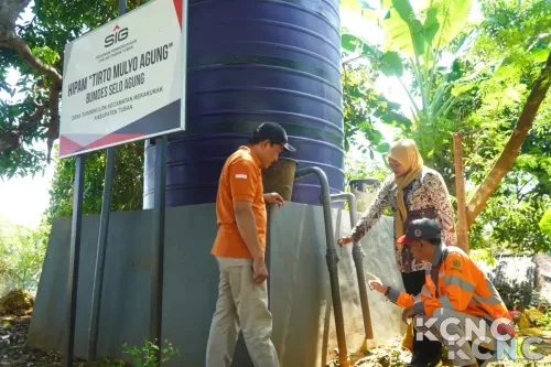 Warga Tuban Tak Perlu Beli Air Lagi, SIG Bangun Sarana Air Bersih
