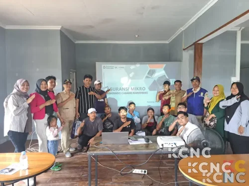Dorong UMKM Pasar, Askrindo Karawang Lakukan Sosialisasi Asuransi Mikro Usahaku